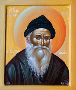 Αγιογραφία του αγίου Γέροντος Πορφυρίου του Καυσοκαλυβίτου